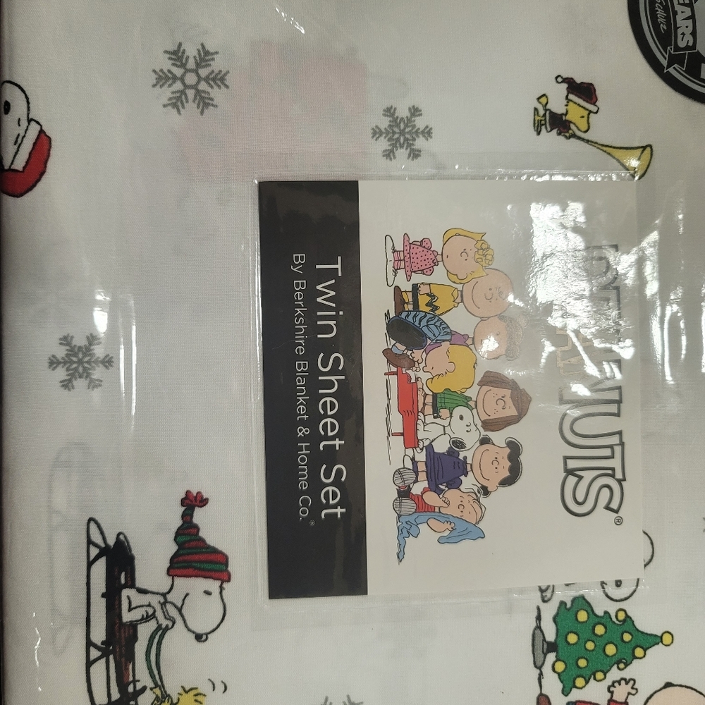 Peanuts Christmas Sheet set TWIN